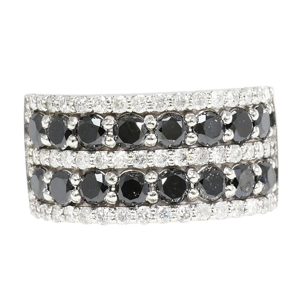 VINTAGE 14k Silver Diamond Ring